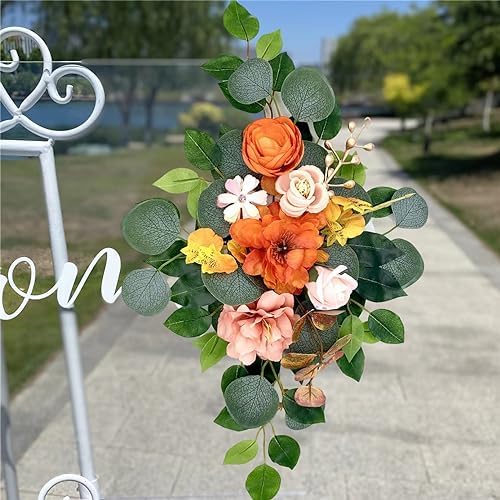 12Pcs Ficus Leaves Artificial Branches for Wedding Arch and Home Dcor