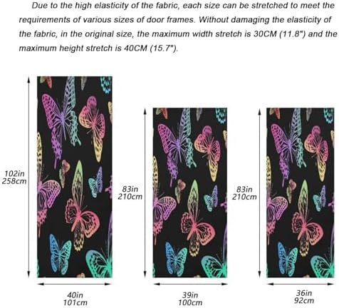Susiyo Glowing Butterfly Halloween Door Cover
