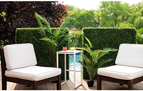 Vickerman Artificial Boxwood Hedge 48x12x48 UV Resistant Indoor Outdoor Decoration