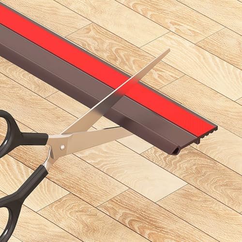 Lifeuping Door Draft Stopper 39in Black TPE Weather Stripping for Exterior and Interior Doors