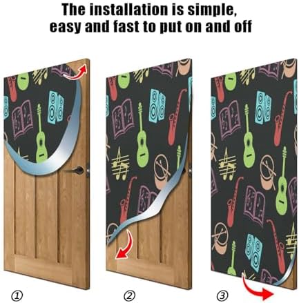 Susiyo Musical Vector Halloween Door Cover 32x79in