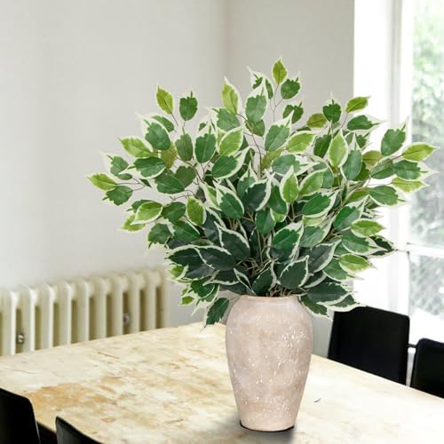 12PCS Ficus Artificial Branches 24 Greenery Decor