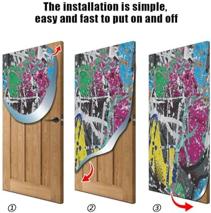 Susiyo Halloween Door Cover Stretch Fabric Decor