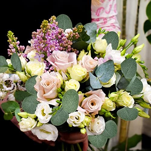 400 Pieces Artificial Eucalyptus Leaves Set for DIY Decorations