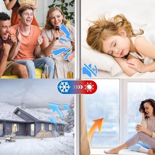 2Pack SilentGuard Pro Door Seal with Brush Tech - Noise Reduction and Energy Efficiency