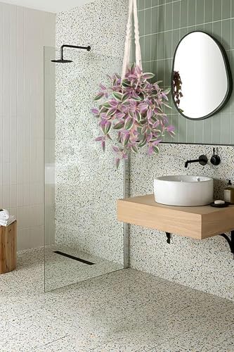 Fake Hanging Plants with Pot 17 Inch Pink Artificial Peperomia Vine Wall Decor