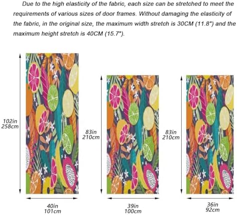 Susiyo Summer Fruit Halloween Door Cover Decoration