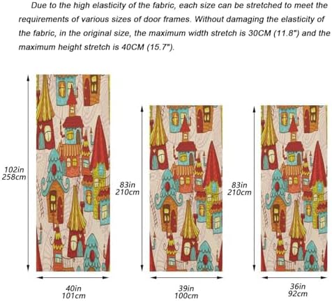 Susiyo Halloween Door Cover 32x79 in
