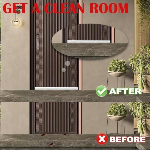 Topupth Under Door Draft Stopper with Brush - 39 L x 2 W