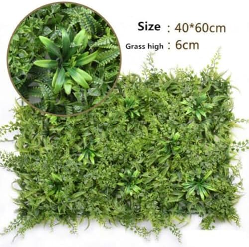 SAITOM Artificial Plant Mat Greenery Wall Decor