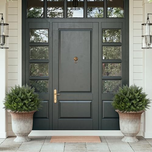 LUWENER 236 Inch Artificial Cedar Topiary 2 Pack