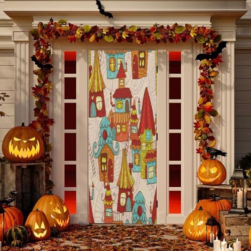 Susiyo Halloween Door Cover 32x79 in