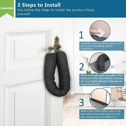 Anze Door Draft Stopper 32 Inch Weighted Triangle