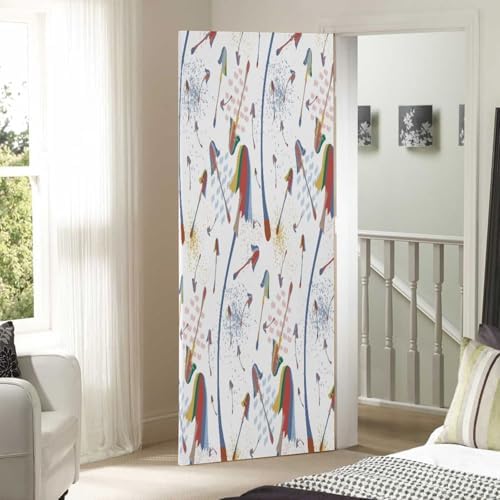 Susiyo Magic Mushrooms Christmas Door Cover Decoration 32x79 in