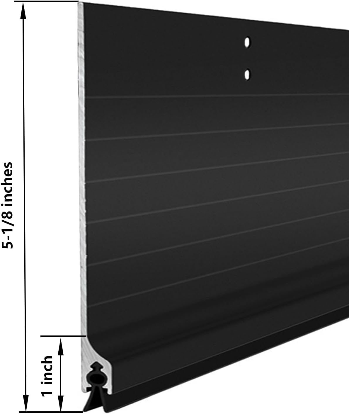 GALOFAY Door Metal Draft Stopper 36 Inches Black
