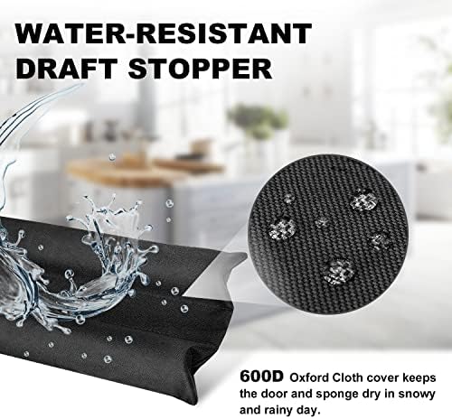 Gigbuff Cam Door Draft Stopper Black 16 Inch