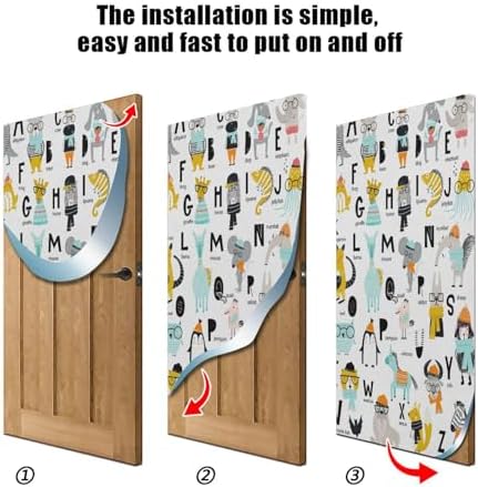 Susiyo Animals Alphabet Halloween Door Cover