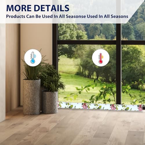 2 Pack 36 Inch Door Draft Stopper with Cartoon Print