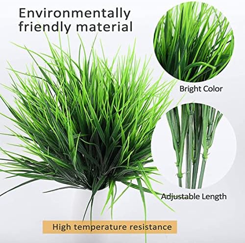 Faux Grass Artificial Plants 10PCS 16Inch for Home Decor
