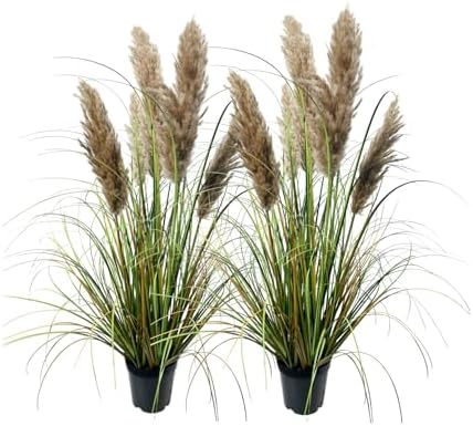 Alonfale Artificial Pampas Grass 35 Inch Set