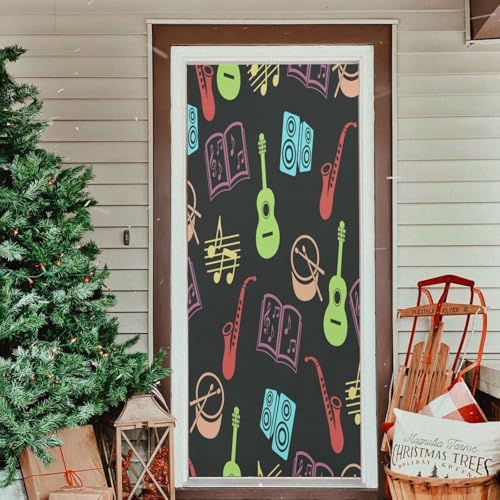 Susiyo Musical Vector Halloween Door Cover 32x79in