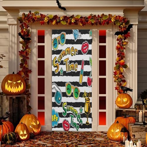 Susiyo Halloween Door Cover for Home Party Decor 32x79 in