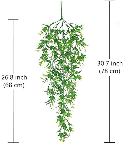 CATTREE Artificial Hanging Vine 2 Pcs UV Resistant Plastic Ivy Garland for Indoor Outdoor Decor