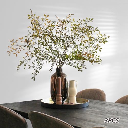 Uqueeten Artificial Greenery Stems 433 Inch Nandina Branches for Vase and Home Dcor