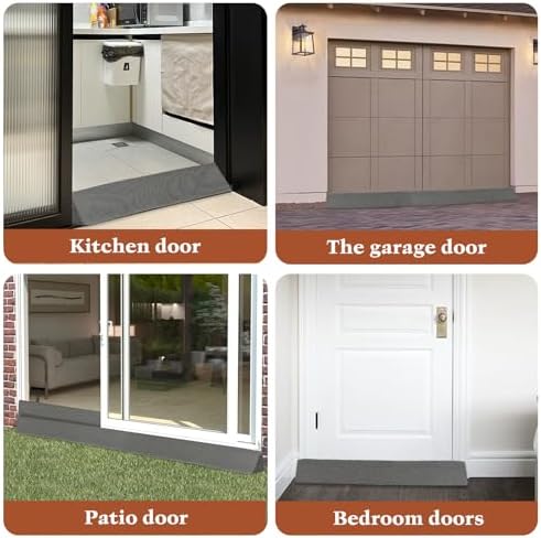 2 Pack Sliding Door Draft Stopper with Zipper