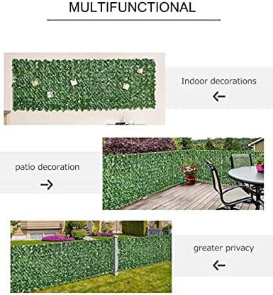 Artificial Ivy Privacy Fence Screen Greenery Wall 15x15m