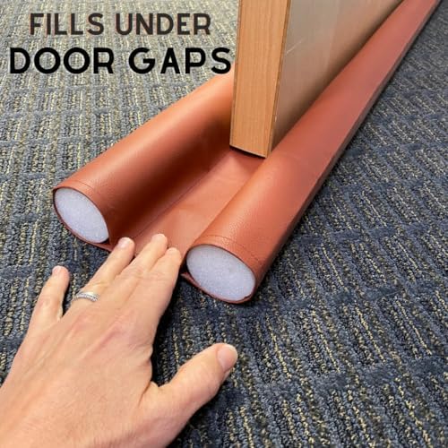 Evelots Door Draft Stopper 36 Inches Long Brown
