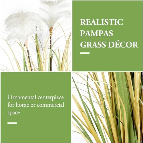 MyGift 40 Inch Artificial Pampas Grass Plant