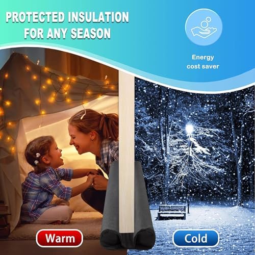 PUNP 36 Inch Door Draft Stopper - Noise Blocker for Up to 2 Inch Gap