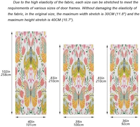 Susiyo Butterfly Halloween Door Cover 32x79 in