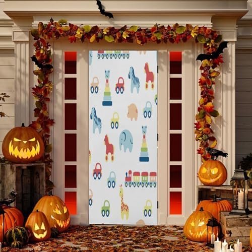 Susiyo Cute Cars Animals Halloween Door Cover