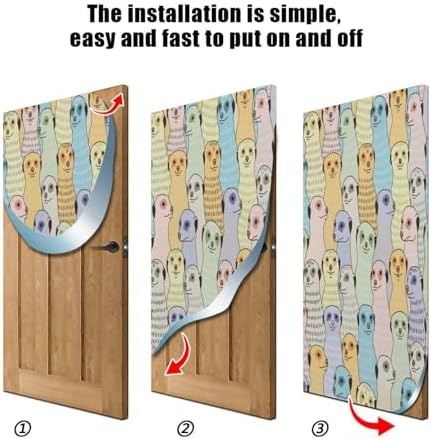 Susiyo Cute Meerkats Halloween Door Cover