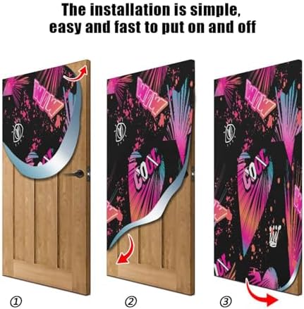 Susiyo Girlish Halloween Door Cover 32x79 in