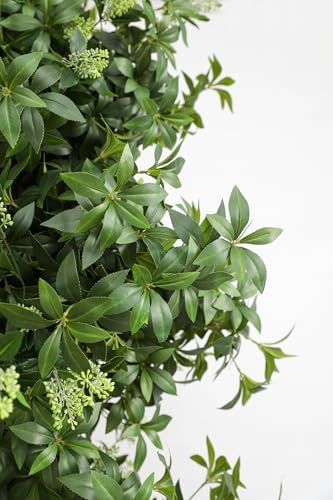 6 Pcs Artificial Eucalyptus Stems with Realistic Flower Buds and Bendable Stems for Home Decor