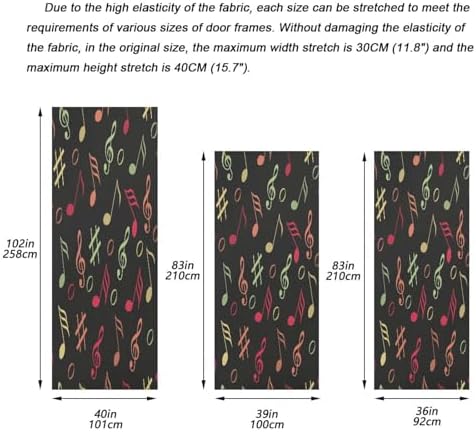 Susiyo Multicolored Handprint Halloween Door Cover 32x79 in