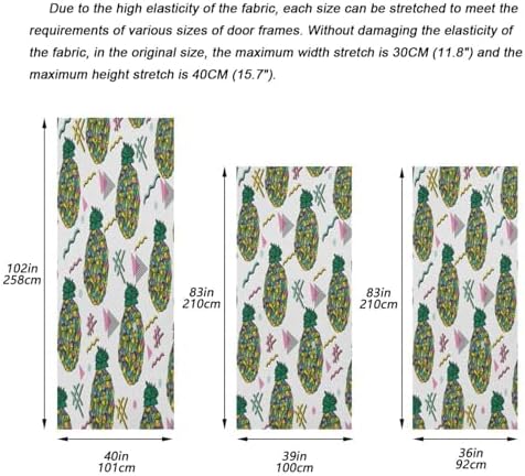 Susiyo Christmas Door Cover Stretch Fabric 32x79 In
