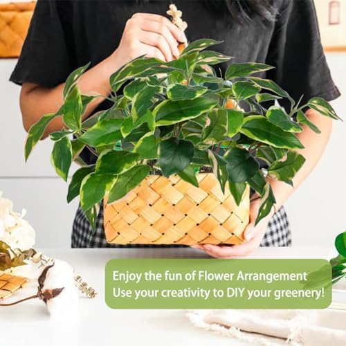 Oairse 2 Bundle Artificial Pothos Stems Greenery Decor