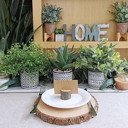 Winlyn Set of 3 Assorted Faux Plants in Geometric Pots