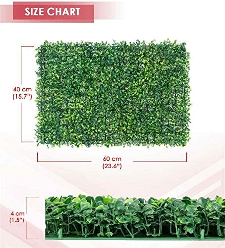 DH-Link 2 6 12 Plant Artificial Mat Greenery Wall Hedge Decor