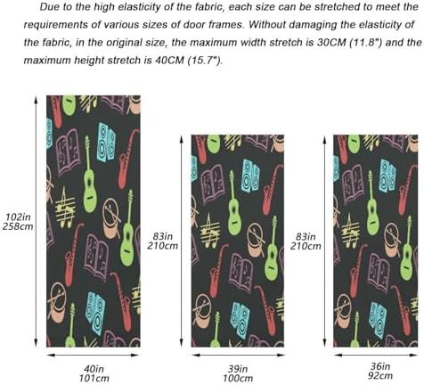 Susiyo Musical Vector Halloween Door Cover 32x79in