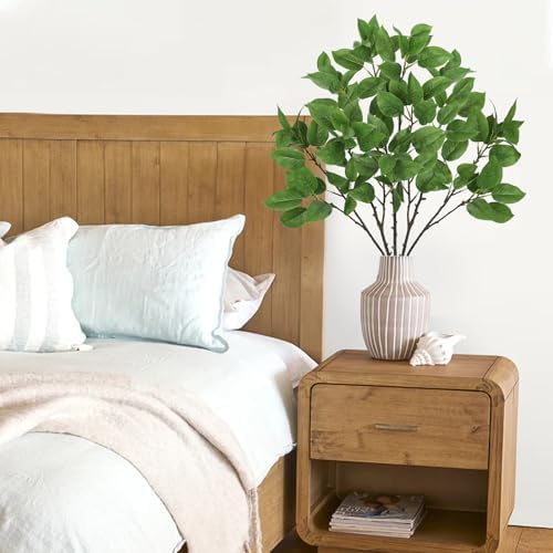 Artificial Camellia Leaf Stems 3PCS for Vase Decor