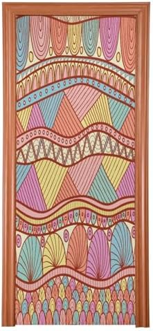 Susiyo Colored Christmas Door Cover Decoration 32x79 in