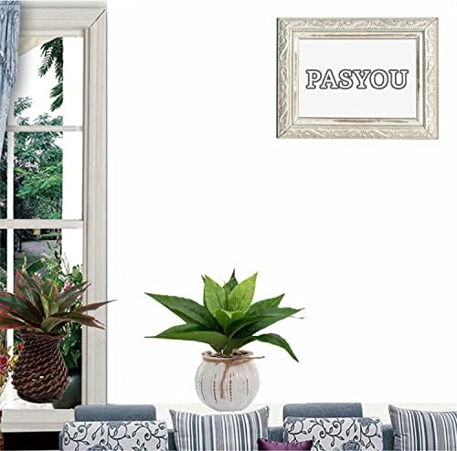 PASYOU Artificial Agave Plant 2 Pack 10 Inches Faux Greenery