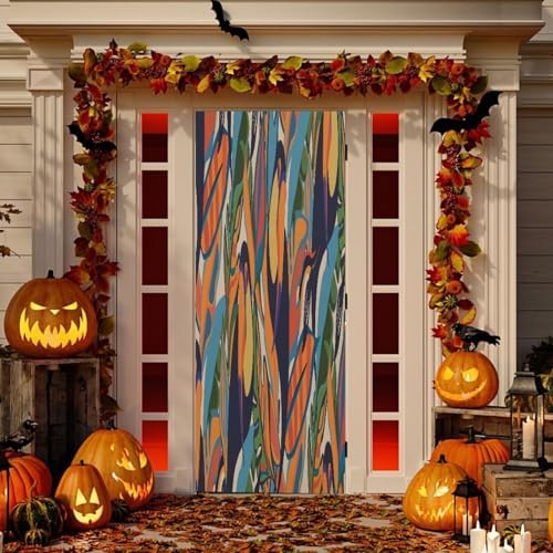 Susiyo Retro Toucan Halloween Door Cover 32x79 in