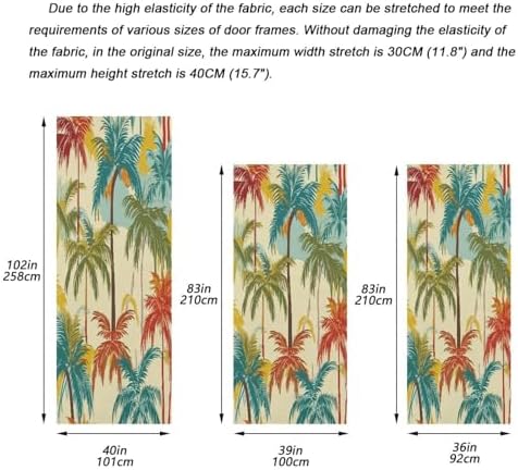 Susiyo Hawaii Palms Halloween Door Cover