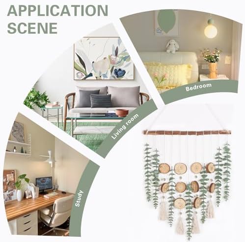 JoyHuaTrade Artificial Eucalyptus Wall Decor